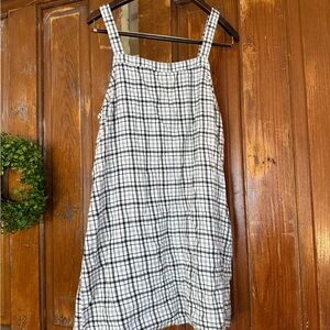 American Eagle Outfitters Black and White Checkered Mini Dress